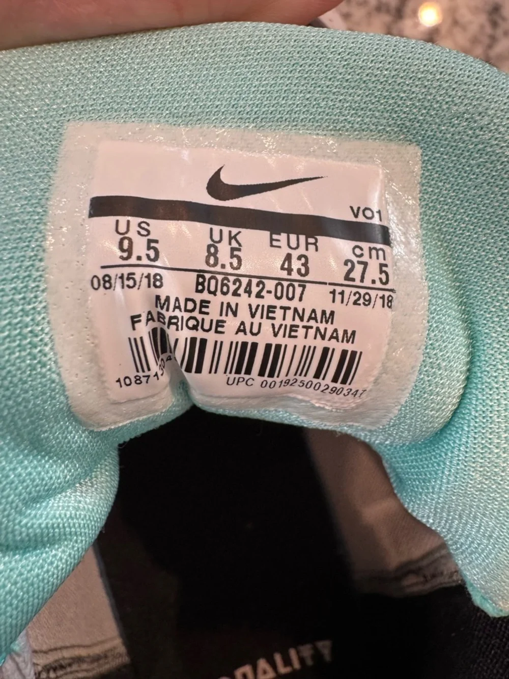 Nike PG Basketball Sneakers Men’s 9.5 Gray Orange Multicolor Athletic Shoes